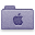 Purple Apple Folder Icon 32x32 png