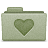 Green Love Folder Icon 48x48 png