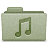 Green Music Folder Icon