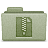 Green Zips Folder Icon