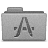 Grey Applications Folder Icon 48x48 png