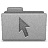 Grey Cursor Folder Icon 48x48 png