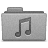 Grey Music Folder Icon