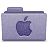 Purple Apple Folder Icon 48x48 png