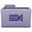 Purple Movies Folder Icon