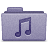 Purple Music Folder Icon