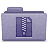 Purple Zips Folder Icon
