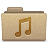 Yellow Music Folder Icon 48x48 png