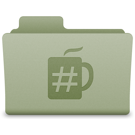 Green Coder Folder Icon 512x512 png