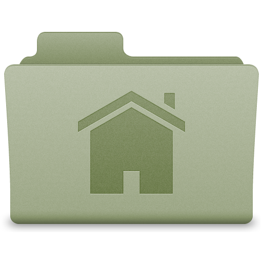 Green Home Folder Icon 512x512 png