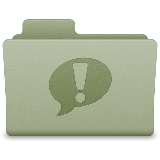Green iChat Folder Icon 512x512 png