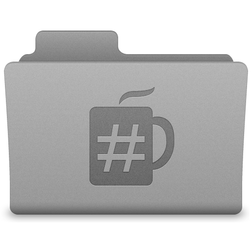 Grey Coder Folder Icon 512x512 png