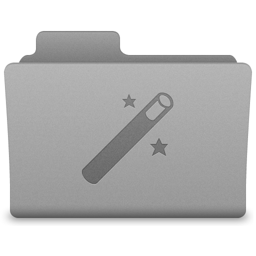 Grey Magic Folder Icon 512x512 png