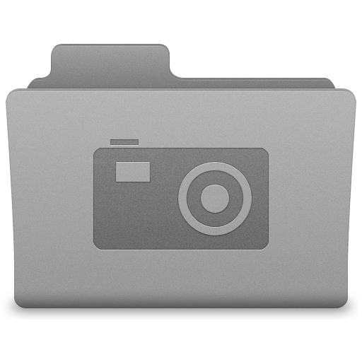 Grey Pictures Folder Icon 512x512 png