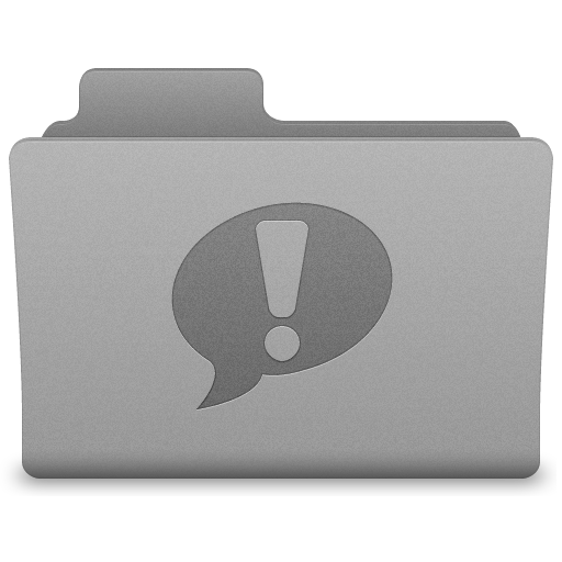 Grey iChat Folder Icon 512x512 png