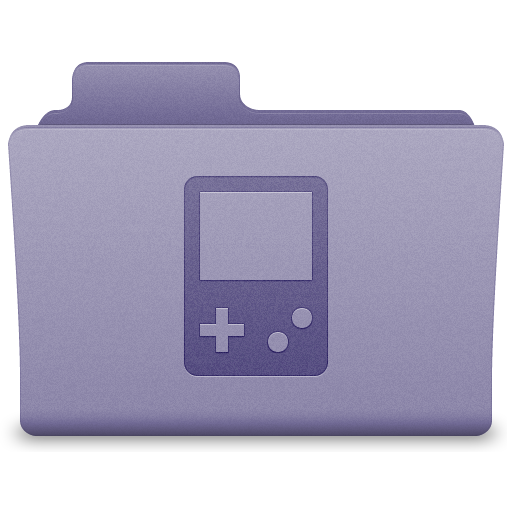 Purple Games Folder Icon 512x512 png