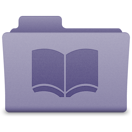 Purple Library Folder Icon 512x512 png