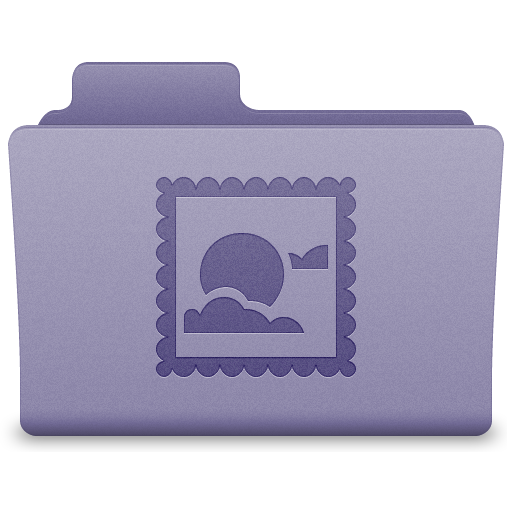 Purple Mail Folder Icon 512x512 png
