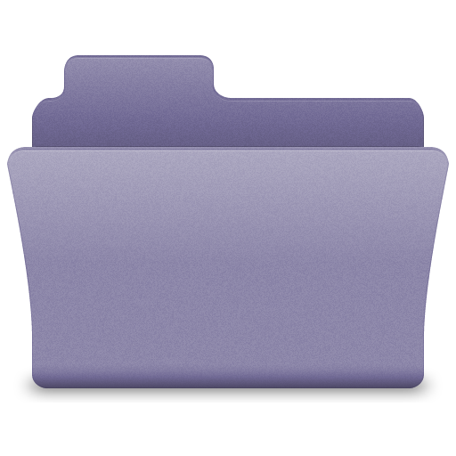 Purple Open Folder Icon 512x512 png