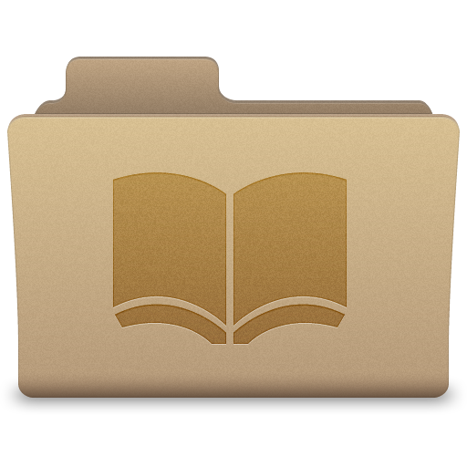 Folder library. Temp folder icon.