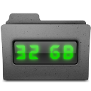 LCD Folder Green Icon 128x128 png