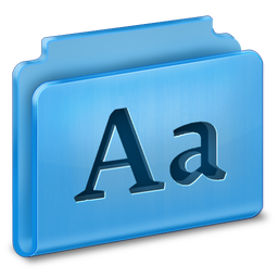 Fonts Icon 256x256 png