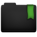 Ribbon Green Folder Icon