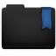 Ribbon Blue Folder Icon 64x64 png