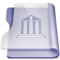 Purple Library Icon - Rise Folder Icons - SoftIcons.com