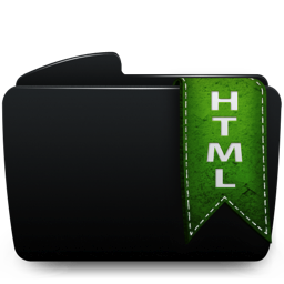 Folder HTML Icon 256x256 png