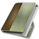 Folder Brown Green 2 Icon 128x128 png
