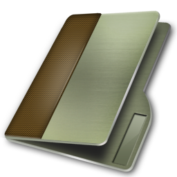 Folder Brown Green Icon 256x256 png