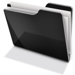 Folder Black 2 Icon 256x256 png