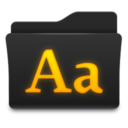 Fonts Icon 256x256 png