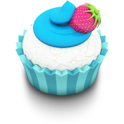 Ocean Cupcake Icon 256x256 png