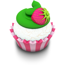 Vanilla Cupcake Icon 256x256 png