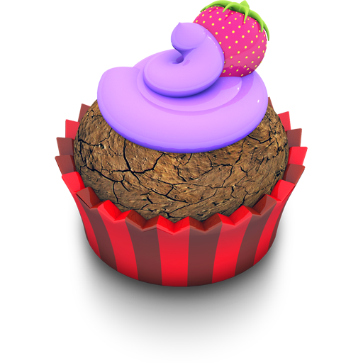 Berry Cupcake Icon 512x512 png