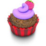 Berry Cupcake Icon 96x96 png
