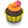 Chocolate Orange Cupcake Icon 96x96 png