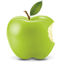Green Apple Icon 128x128 png