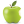 Green Apple Icon 24x24 png