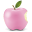 Pink Apple Icon 32x32 png