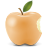 Peach Apple Icon