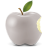 Silver Apple Icon 48x48 png