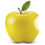 Yellow Apple Icon 64x64 png