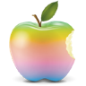 Rainbow Apple Icon 96x96 png