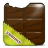 Chocolate Foil Green Icon 48x48 png