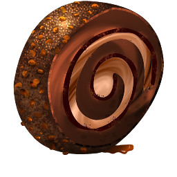 Chocolate Cream Roll Alt Icon 256x256 png