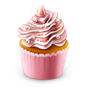 Cupcake Colored Icon 128x128 png