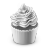 Cupcake Grey Icon